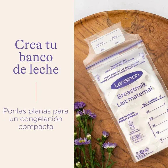 Bolsas Leche Materna Lasinoh 180ml Pre-esterilizada 100 Und