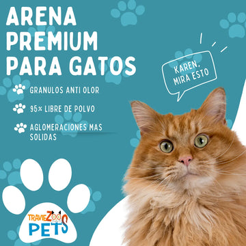 Arena Para Gatos 10k Talco Bebe