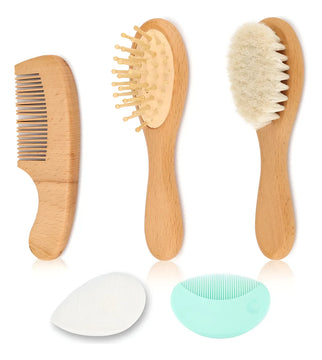 Cepillos De Madera Suaves Para Bebes