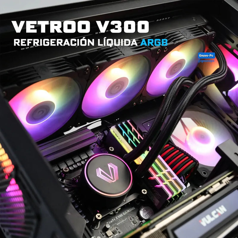 Enfriamiento Liquido Pc 360 Mm Argb Lga 1700 Am5 1200 Negro