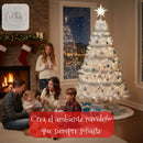 Arbol De Navidad Siberiano 2.25m 534 Puntas Gio Home Pino Navideño Look Natural Base Metalica Artificial Para Decoracion Con Bolas Adornos Extension Cintas Bombillos Botas Campanas Luces Estrella Noel