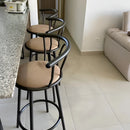 Silla Alta De Bar Giratoria Silla Para Bar Alta Premium Color Cafe