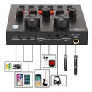 Kit Micrófono Condensador + Tarjeta Sonido + 9 Accesorios Negro