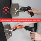 Destornillador Electrico Estuche 47 Accesorios Portatil Luz - Negro - 50-60 Hz