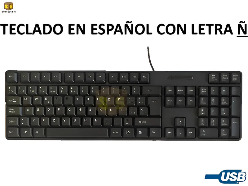 Teclado Antelope Conexión Usb Plug And Play, Tj-818 Negro