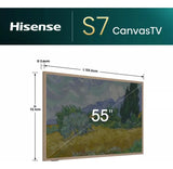 Televisor Hisense Canvas 55 Qled 4k 55s7n