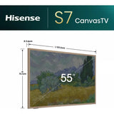 Televisor Hisense Canvas 55 Qled 4k 55s7n