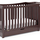 Cuna Y Cambiador Convertible 4 En 1 Color Espresso
