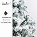 Árbol Artificial De Navidad Nevado 1.70 Color Verde
