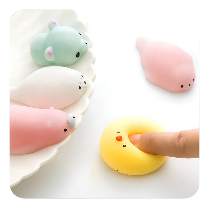 Bichinho Macio De Apertar Pop It Fidget Kit Squishy 3 Un