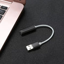 Tarjeta De Sonido De Usb Externa Audio Mic 2 En 1