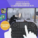 Mini Teclado Inalámbrico Airmouse Android Smart Tv Iluminado Mouse Color Teclado Black