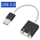 Tarjeta De Sonido Externa 7.1 Tipo Usb Audifono Y Microfono