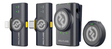 Sistema de micrófono Hollyland Lark M2 Combo con solapa negra
