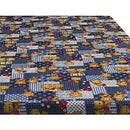 Colchoneta Antireflujo 100x60 En Tela Antifluido + Color Azul Osos Cariñosos