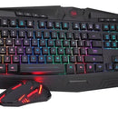 Kit de teclado y mouse gamer Redragon S101-BA Español de color negro