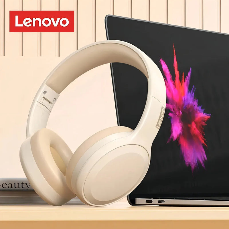 Audifonos Inalambricos Bluetooth Lenovo Thinkplus Th30 Color Beige
