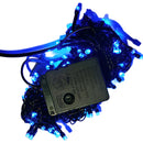 Serie Navideña Luz Led Azul X100 Luces Cable Verde Paq. X2