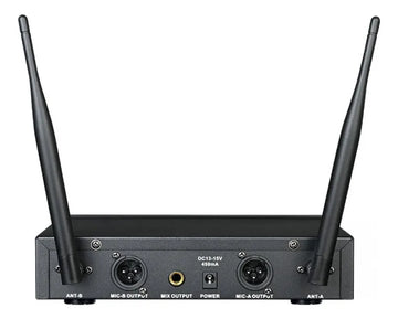 Microfonos Inalambricos Doble Takstar Ts3310 100mt 100ch Uhf Negro