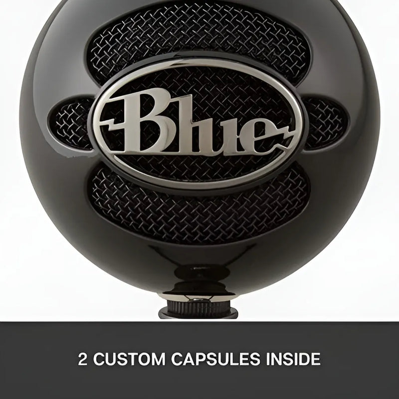 Microfono Usb Blue Snowball Para Pc Y Mac Color Gloss black