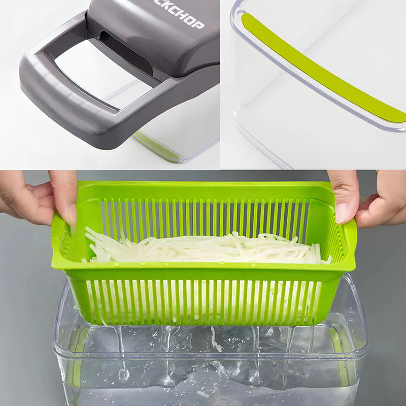 Rallador Picador Cortador Frutas Verduras Multiuso Quickchop