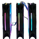 Kit De 3 Cooler Ventiladores Rgb 12cm Con Control Para Pc