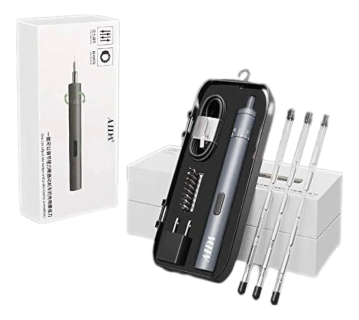 Destornillador Eléctrico Aida Professional Para Teléfonos - Gris Oscuro