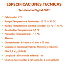 Termómetro Digital Ktj C601 Con Certificado De Calibración