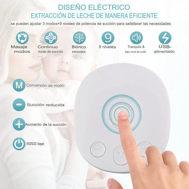 Extractor De Leche Eléctrico Doble My-371 Blanco