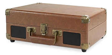 Victrola Vintage Tocadiscos Portatil De Maleta Con Bluetooth Brown