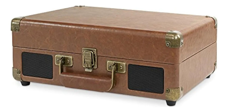 Victrola Vintage Tocadiscos Portatil De Maleta Con Bluetooth Brown