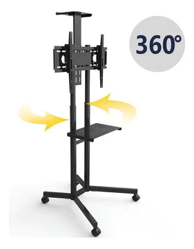 Soporte Tv Móvil Ruedas, 32'' A 70'' / Max 50kg, Jd Spr-6402 Color Negro