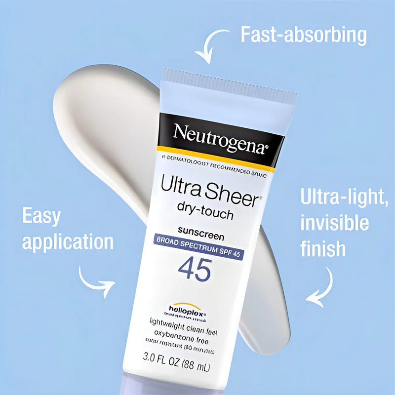 2x Neutrogena Protector Solar Ultra Sheer Dry-touch 45 Fps
