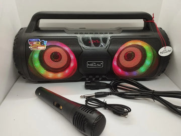 Parlante Bluetooth Portatil 50w Rms Usb Mp3 Radio Karaoke Negro