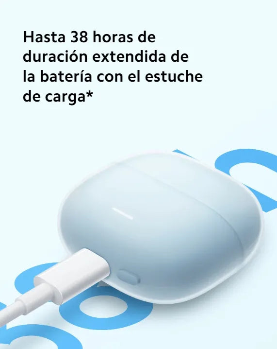 Auriculares Redmi Buds 6 Lite - Color Azul - 38horas