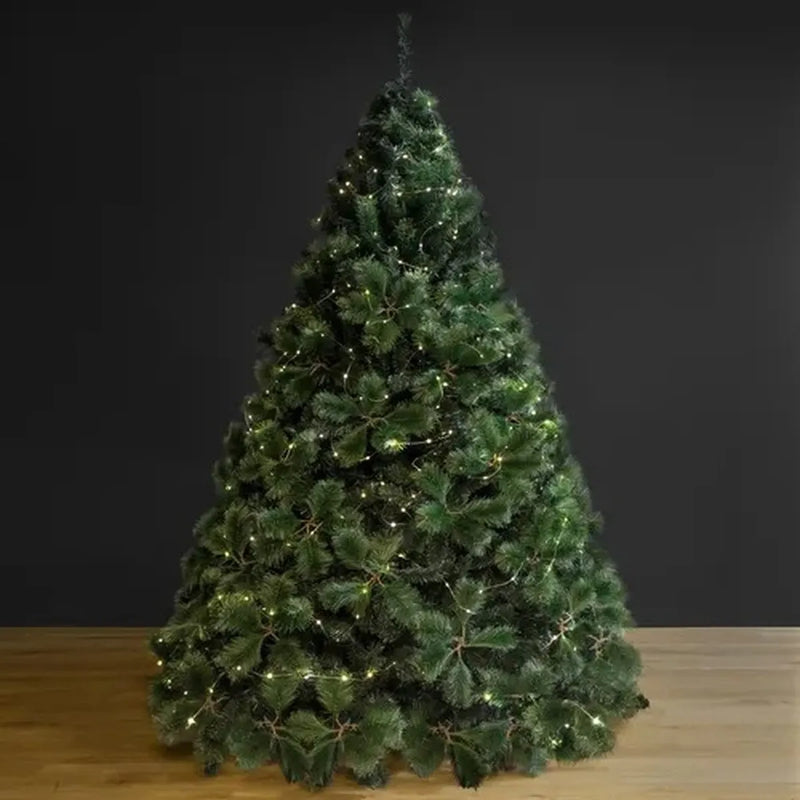 Pino Nevada Árbol De Navidad 2.25m Para Decoración Navideña Verde Claro