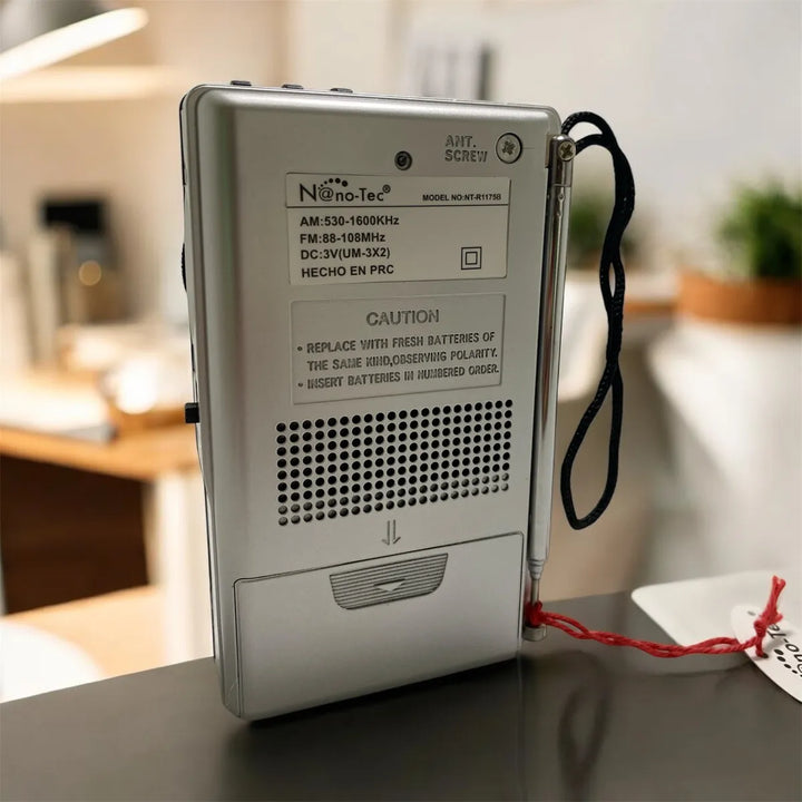 Radio Portátil Nanotec Am/fm/sw Recargable Bluetooth