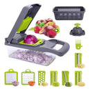 Mandolina Cocina Profesional Cortador Vegetales 14 Piezas Negro
