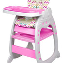 Silla Comedor Escritorio Reclinable Para Niños Y Niñas Gato Rosado