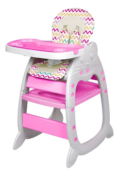 Silla Comedor Escritorio Reclinable Para Niños Y Niñas Gato Rosado