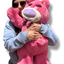 Peluche Oso Lotso Dormilón Acostado Grande 65cm Morado