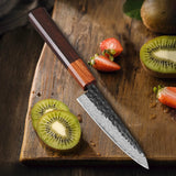 Turwho Cuchillo Utilitario Japones De 5 Pulgadas Forjado A M