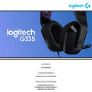 Fone de ouvido over-ear sem fio Logitech G G Series G335 981-001023 mint