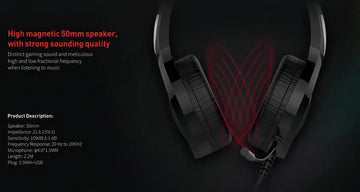 Auriculares gamer Havit Gamer H2232D H2232D negro con luz LED