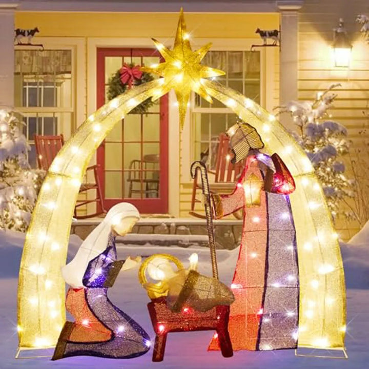 52 Natalicio Exterior Con Luces Led - Decoración Navideña