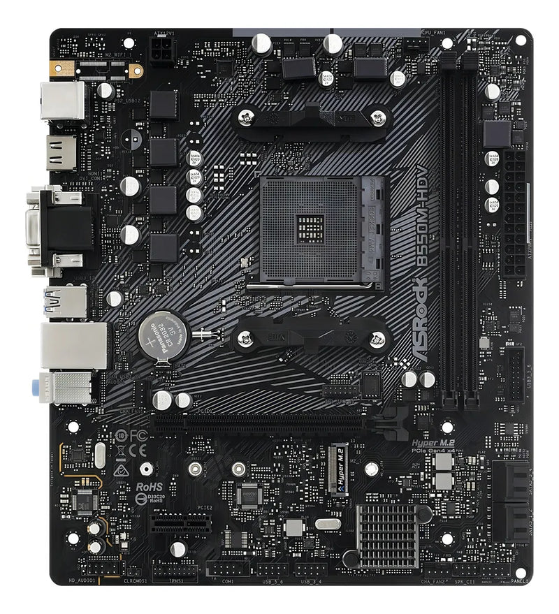 Tarjeta Madre Asrock B550m-hdv Motherboard Amd Am4 Micro Atx