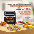 Freidora Aire Renahouse Horno Mesa Air Fryer 12 Litros Casa Negro