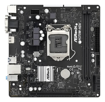Mb Asrock H370m-hdv Ddr4 Lga 1151 Color Negro