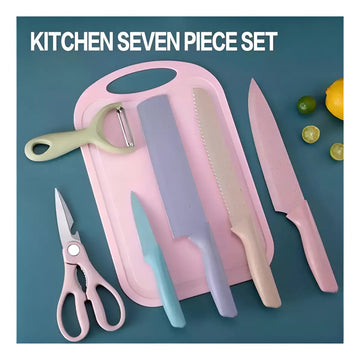 Set De Cuchillos Colores Pastel X6 Piezas Color Tonos pasteles