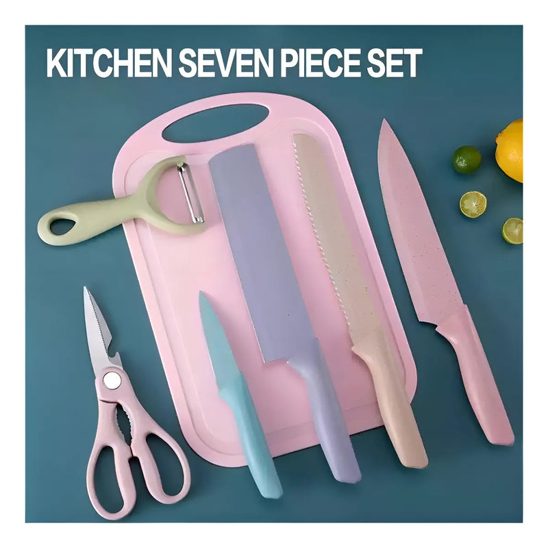 Set De Cuchillos Colores Pastel X6 Piezas Color Tonos pasteles